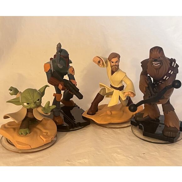 Disney Infinity 3.0 Star Wars: Twilight of the Republic - Lot of 4 - Yoda Boba - Picture 1 of 14